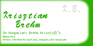 krisztian brehm business card